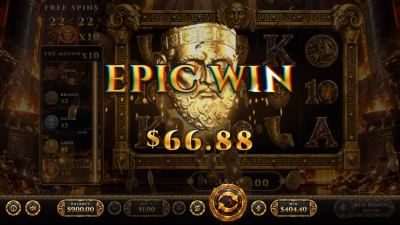 Epic win screen