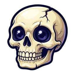 Skull card, collected